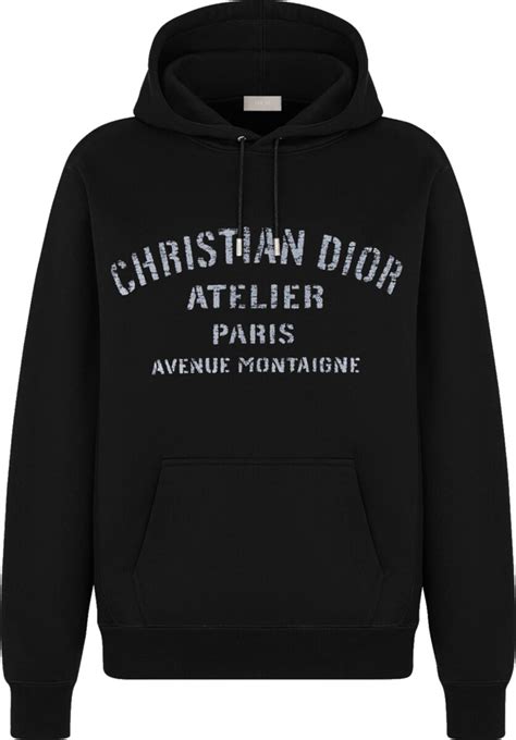 all black dior hoodie|christian dior black hoodie.